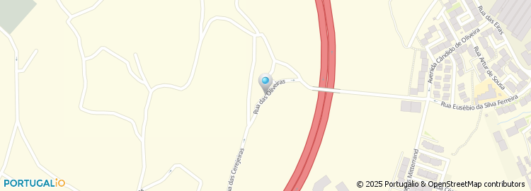 Mapa de Rua das Oliveiras