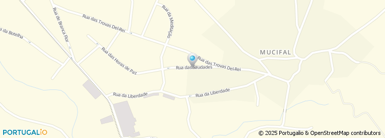 Mapa de Rua das Saudades