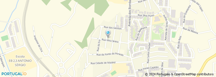 Mapa de Rua de Mira Sintra