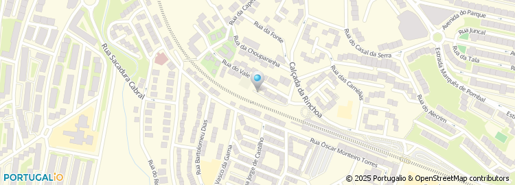 Mapa de Rua do Parque Infantil