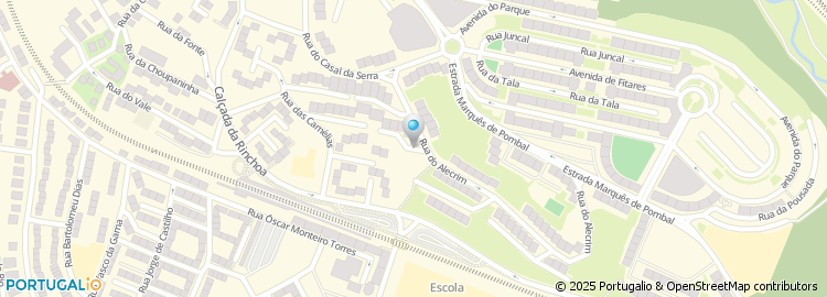 Mapa de Rua dos Pessegueiros