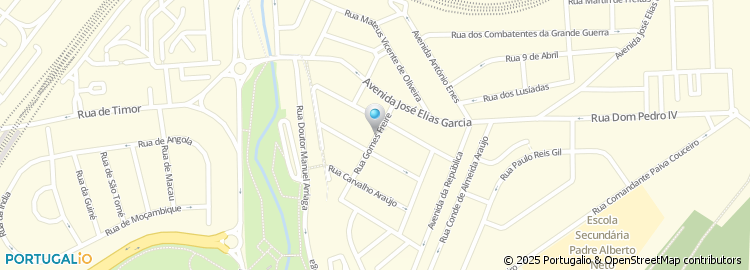 Mapa de Rua Gomes Freire