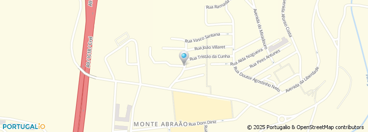 Mapa de Rua Infante Dom Henrique