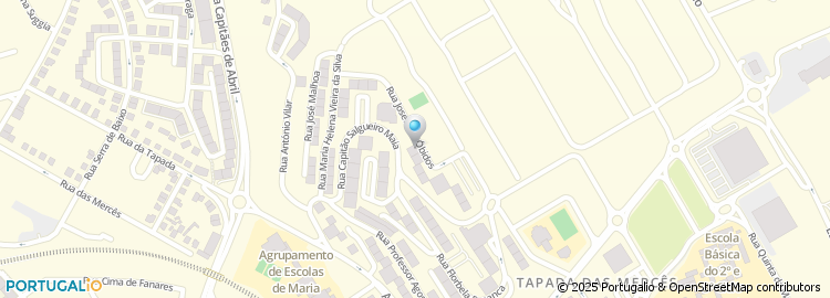 Mapa de Rua Josefa de Óbidos