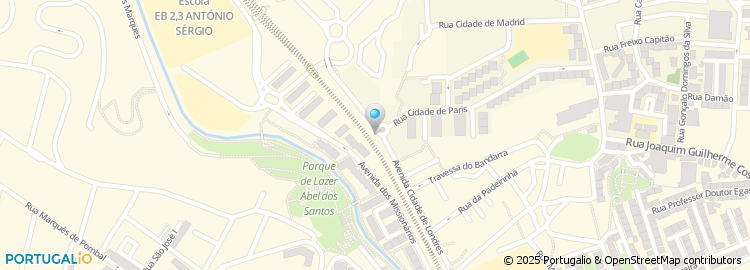 Mapa de Rua Particular da Cabine