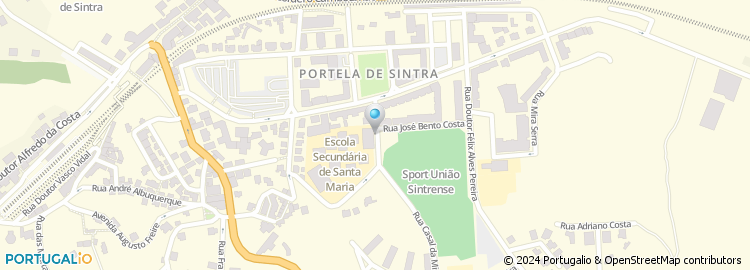Mapa de Rua Pedro de Cintra