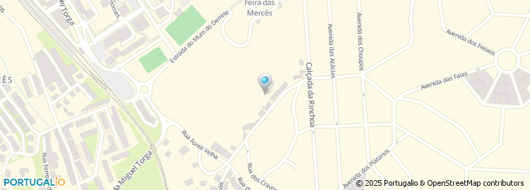 Mapa de Rua Quinta das Rosas