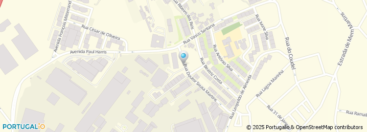 Mapa de Rua Santos Carvalho