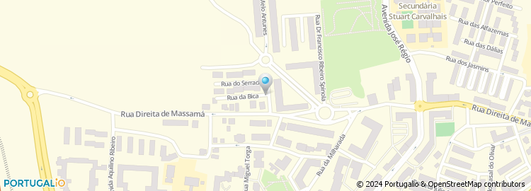 Mapa de Rua Serrado da Bica