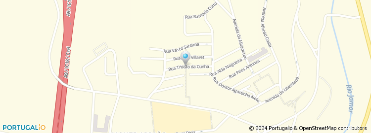 Mapa de Rua Tristão da Cunha