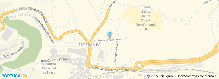 Mapa de Rua Veiga da Cunha