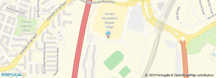 Mapa de Rua da Cidade Desportiva