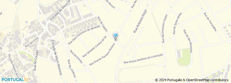 Mapa de Rua Frederico Arez