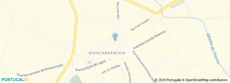 Mapa de Supermercado Coviran Daniel, Moncarapacho