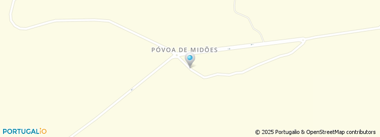 Mapa de Póvoa de Midões