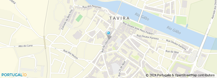 Mapa de Apartado 100, Tavira