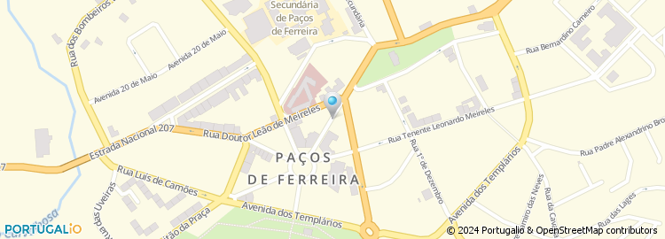 Mapa de TAXI PAÇOS DE FERREIRA (Encerrada)