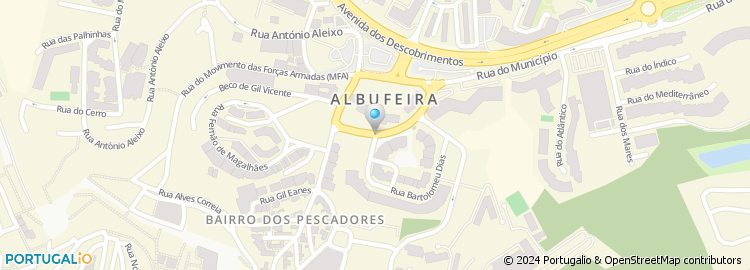 Mapa de Taxi Radio de Albufeira