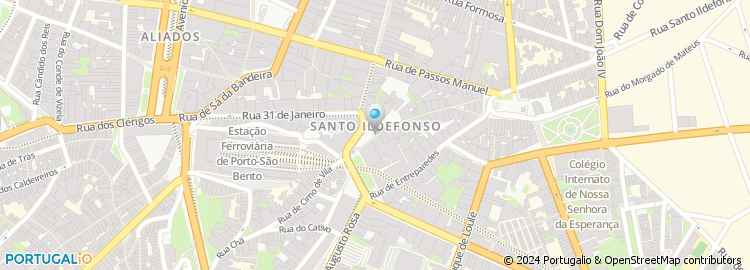 Mapa de Teatro Nacional São João