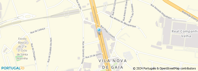 Mapa de Tiago Braga & Maia, Lda - Em Liquidação