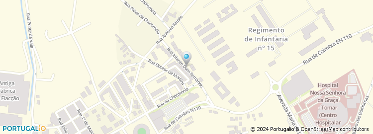 Mapa de Rua Infante Dom Fernando