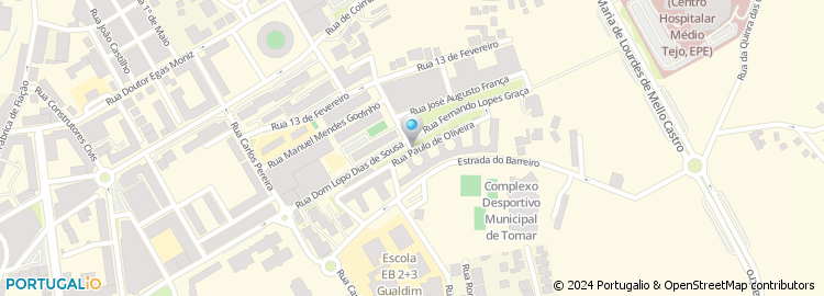 Mapa de Rua Paulo Oliveira