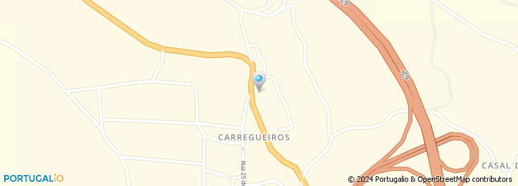 Mapa de Vale do Carvalho