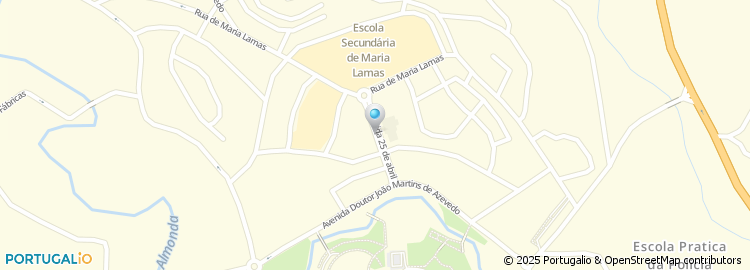 Mapa de Rua 25 de Abril