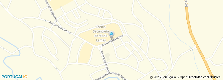 Mapa de Rua da Escola Secundária