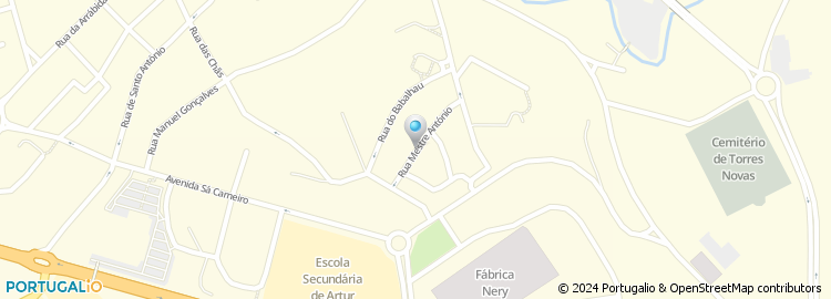 Mapa de Rua do Mestre António