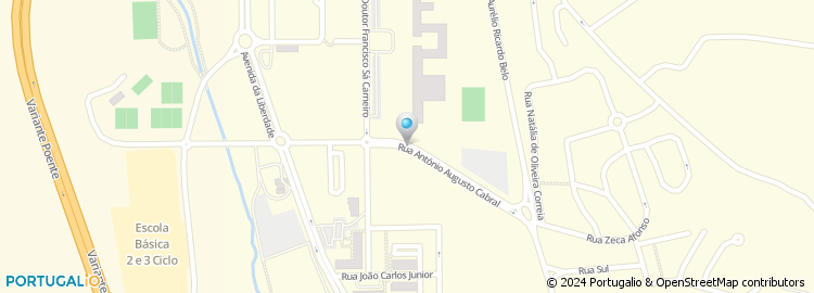 Mapa de Rua António Augusto Cabral