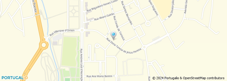 Mapa de Rua Dona Teresa de Jesus Pereira