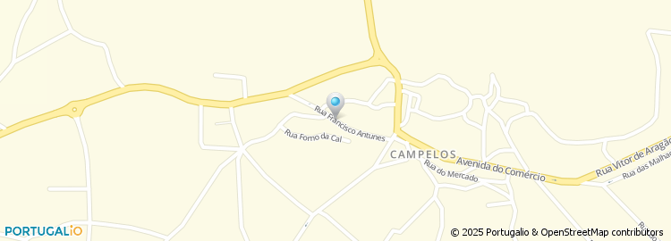 Mapa de Rua Francisco Antunes