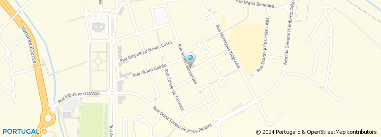 Mapa de Rua Santos Bernardes
