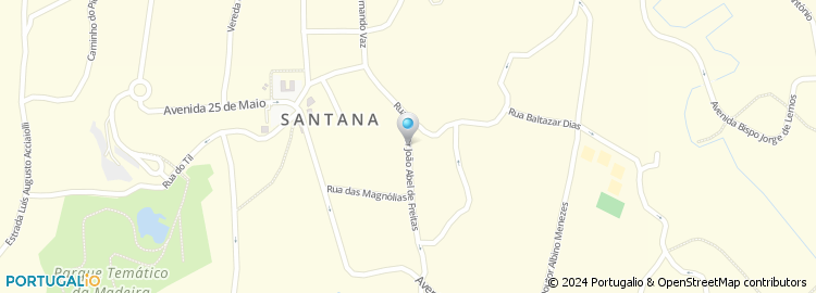 Mapa de Trajectos Santana - Desporto & Turismo, Lda
