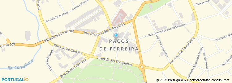 Mapa de Tribunal da Comarca - Paços de Ferreira