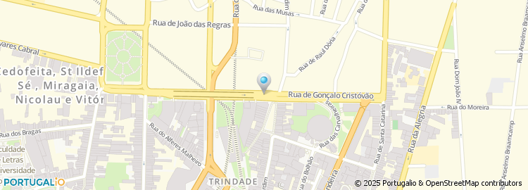 Mapa de Tribunal da Relacão do Porto