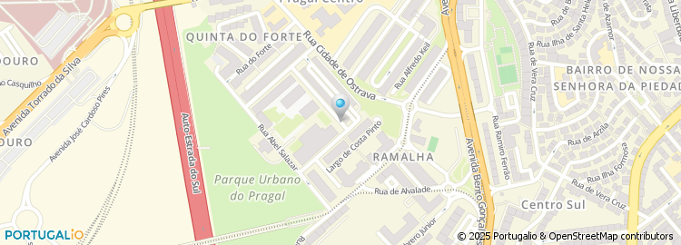 Mapa de Tribunal de Comarca - Almada
