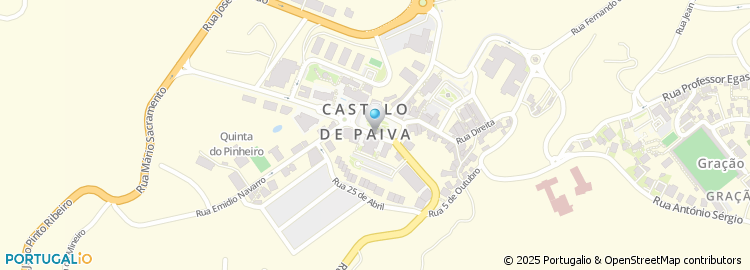 Mapa de Tribunal de Comarca - Castelo de Paiva