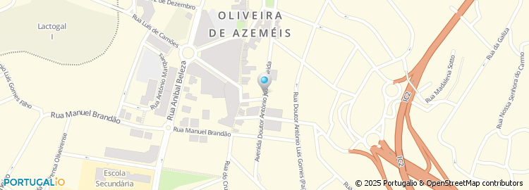 Mapa de Tribunal de Comarca - Oliveira de Azemeis