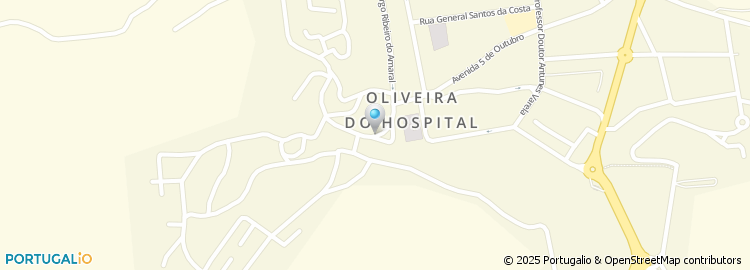 Mapa de Tribunal de Comarca - Oliveira do Hospital