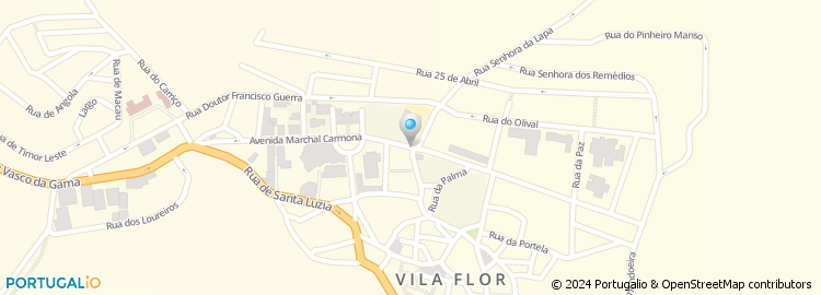 Mapa de Tribunal de Comarca - Vila Flor