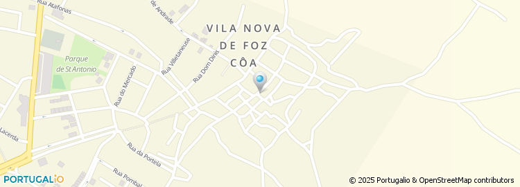 Mapa de Tribunal de Comarca - Vila Nova de Foz Coa