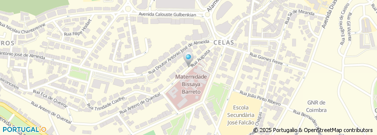 Mapa de Tribunal do Trabalho - Coimbra