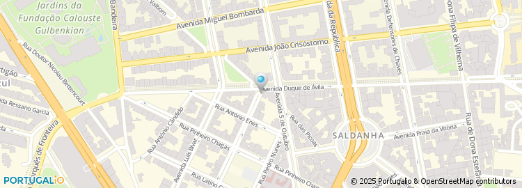 Mapa de Tribunal Pequena Instancia Civel - Lisboa