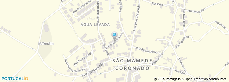 Mapa de Rua da Aldeia Nova