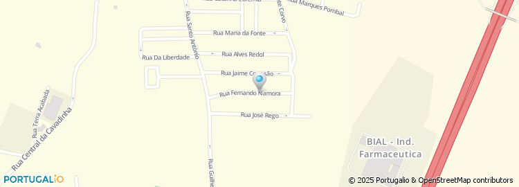 Mapa de Rua Fernando Namora