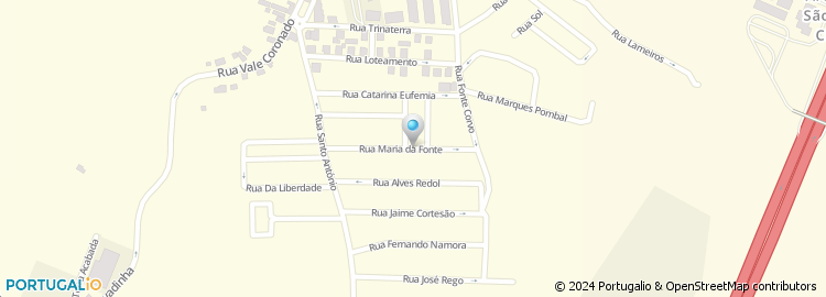 Mapa de Rua Maria da Fonte