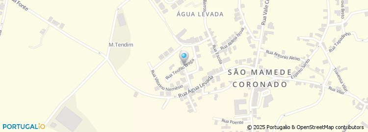 Mapa de Rua Teófilo Braga