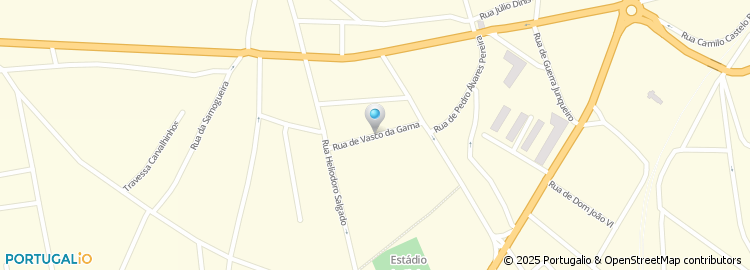 Mapa de Rua Vasco da Gama